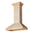 30 in. Unfinished Wooden Wall Range Hood E17964