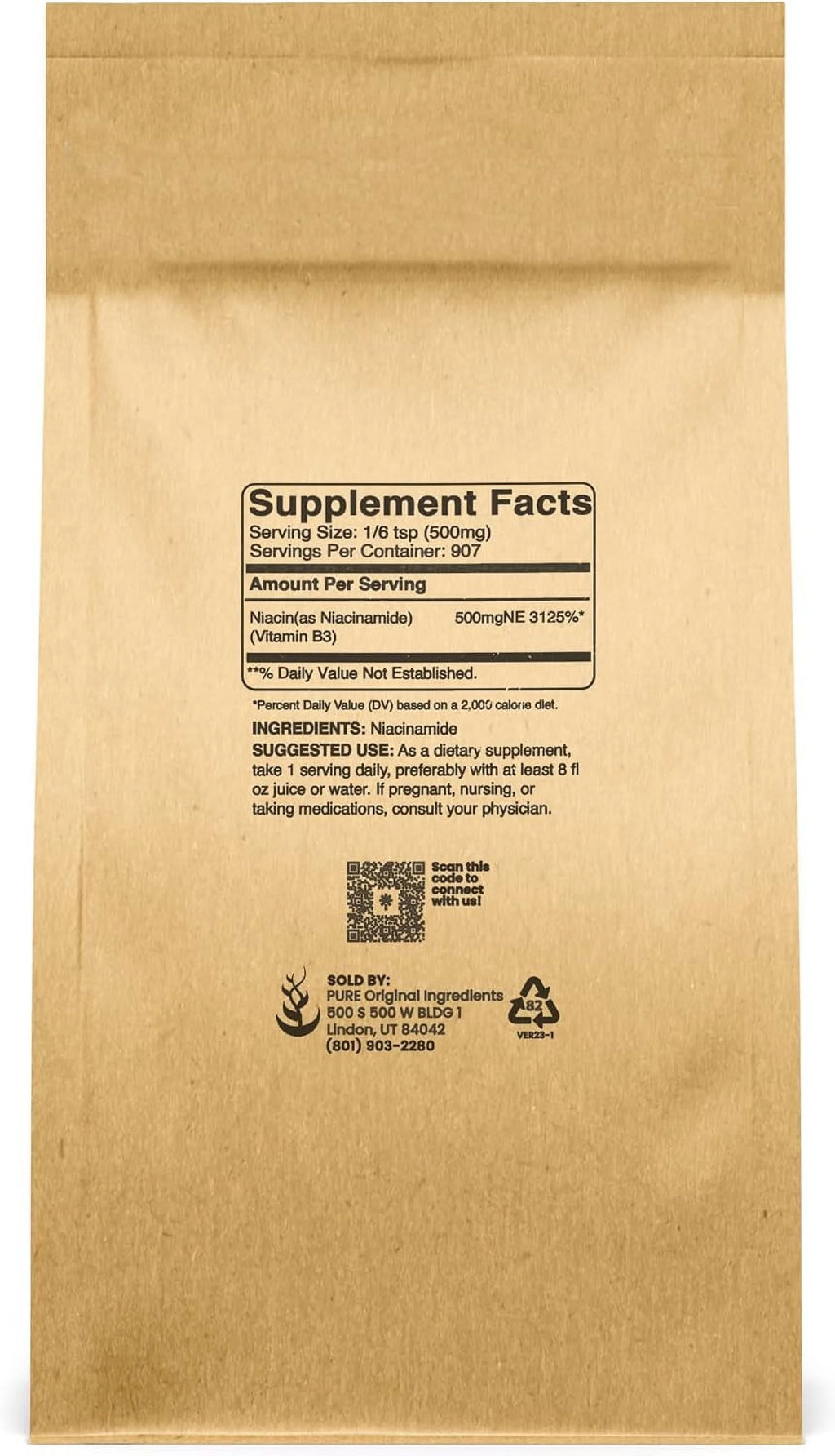 Niacinamide Vitamin B3 16 Ounce P329