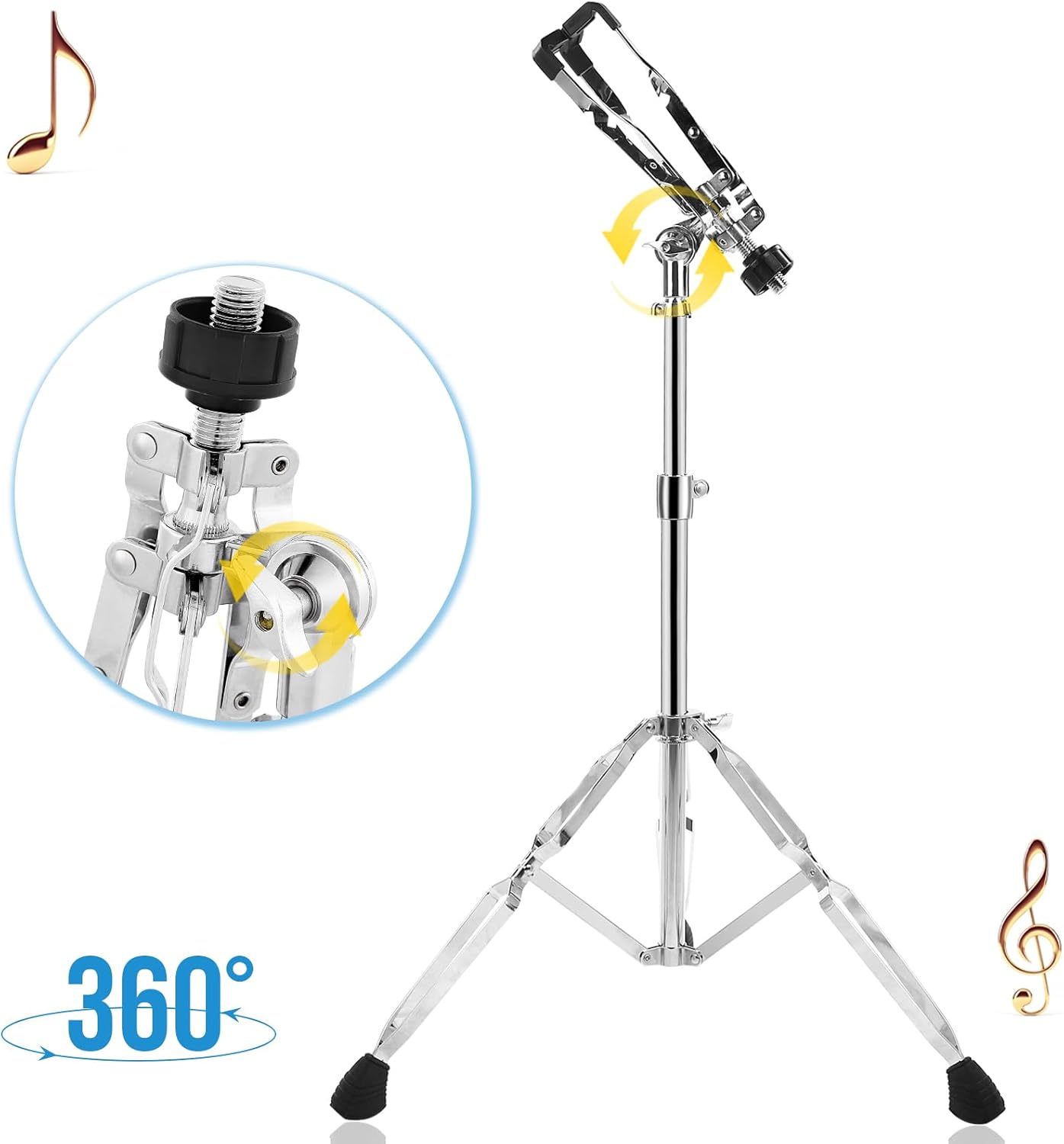 Adjustable Snare Drum Stand for 10-14 Inch Drum Pad, Height 26"-41" R308