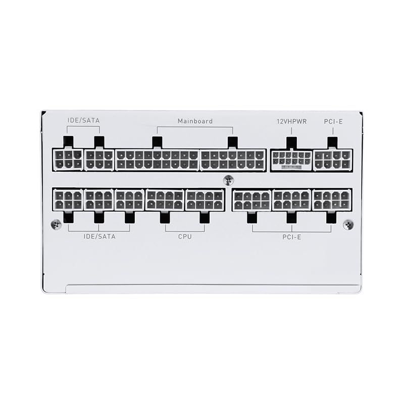 850w White ATX 3.0 PCIE 5.0 80Plus Platinum Full Modular Power Supply P120