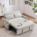 Beige Sleeper Sofa with Pull Out Bed T26423