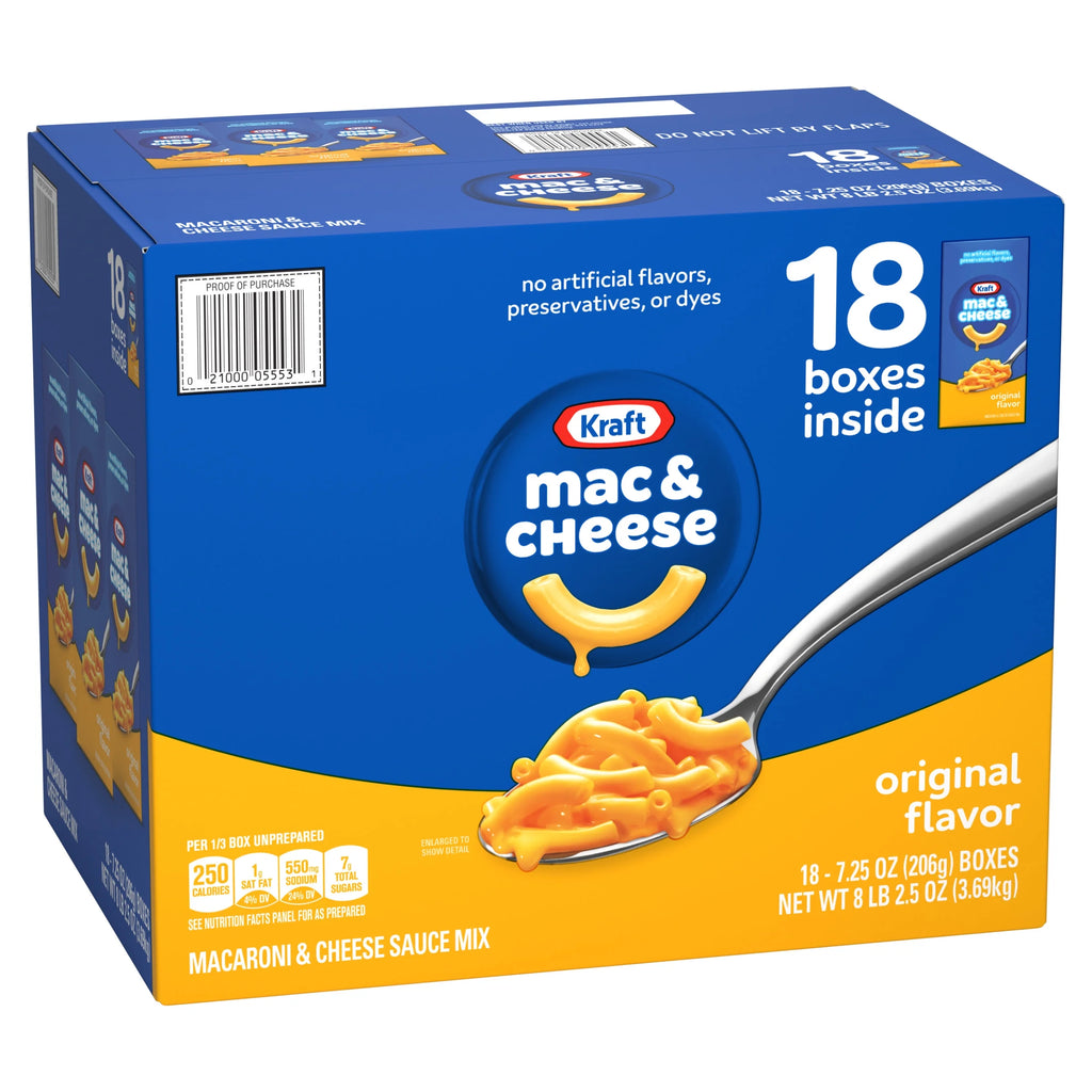 18 ct Pack 7.25 oz Macaroni and Cheese Dinner M37213