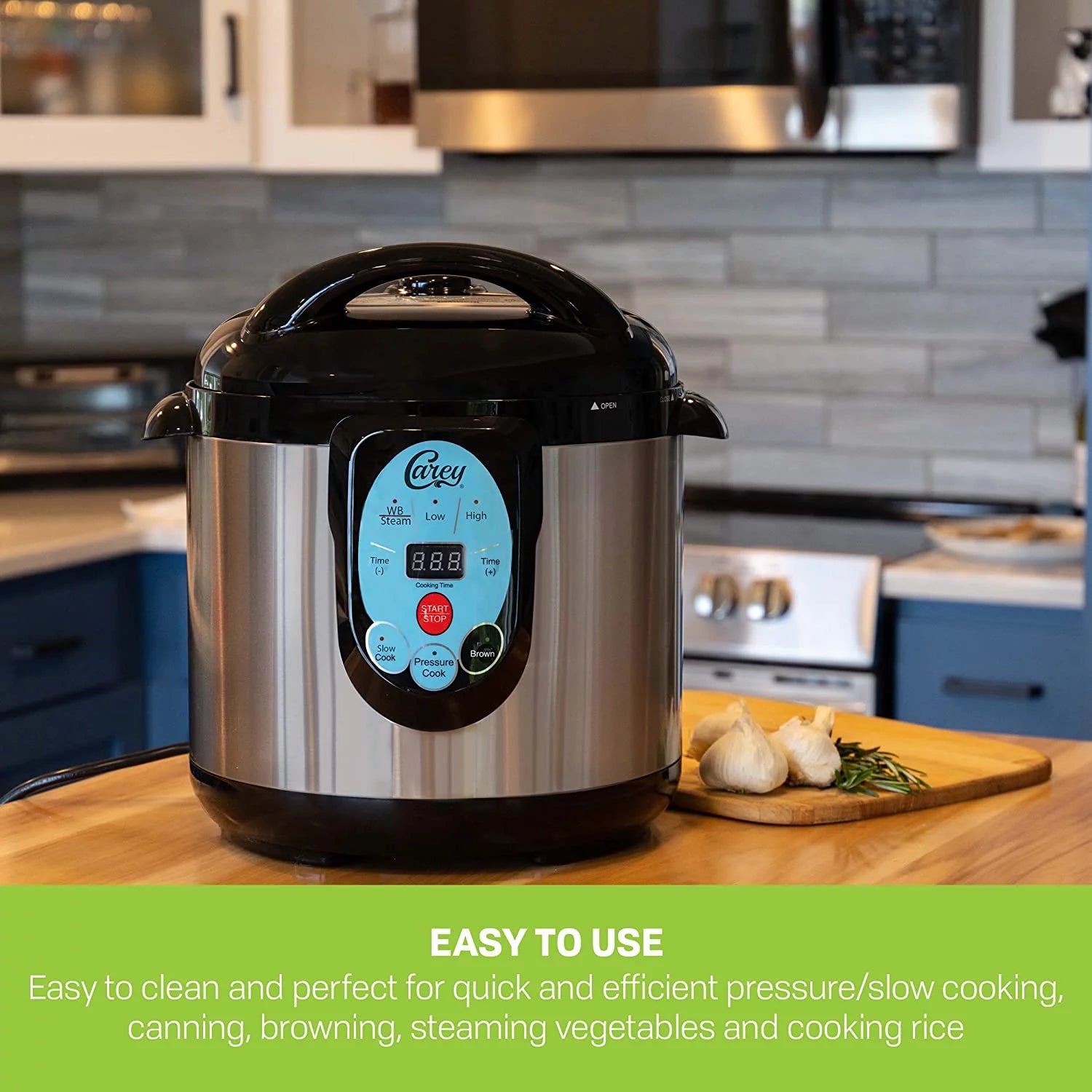 9.5 Qt Stainless Steel Electric Pressure Cooker and Canner R8116