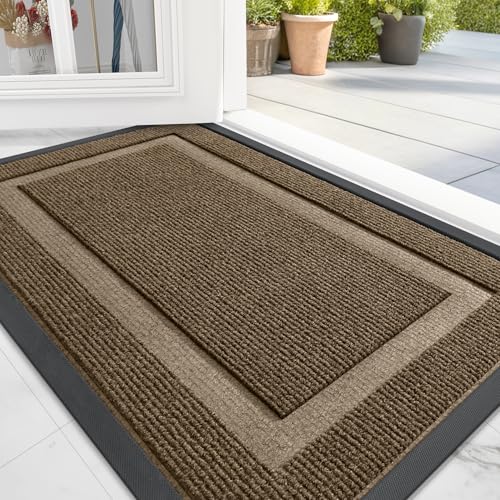 Black 36x24 Natural Rubber Front Door Mat H849