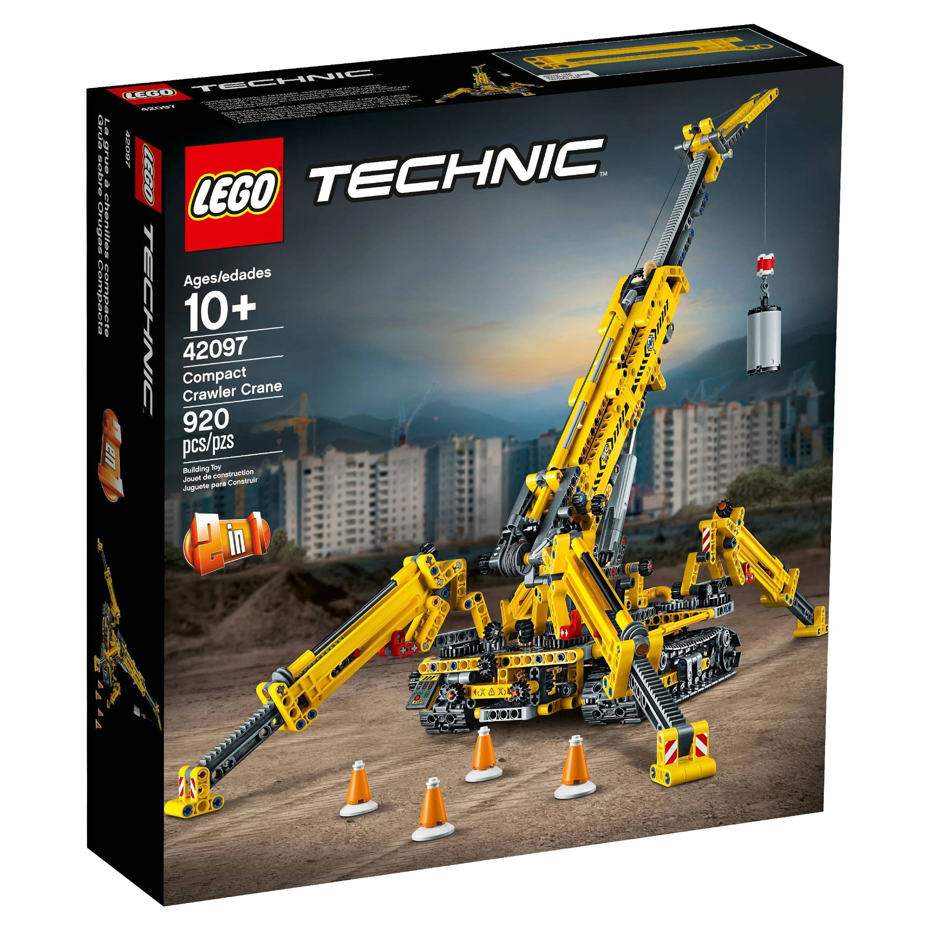 Compact Crawler Crane Construction Model Set (920 Pieces) F21220