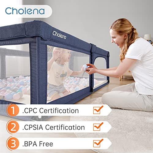 Grey Baby Playpen with Door Z887247