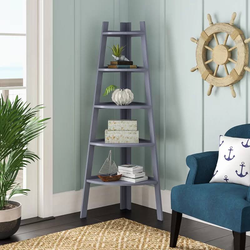 Black Corner Unit Bookcase E136