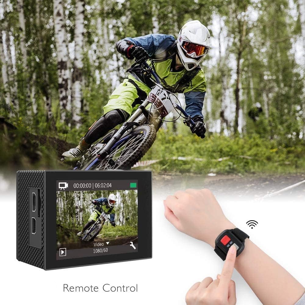 4K30FPS 20MP WiFi Action Camera Waterproof Diving Light O976