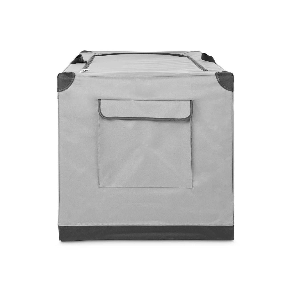 Portable Canvas Dark Grey Dog Crate P11918