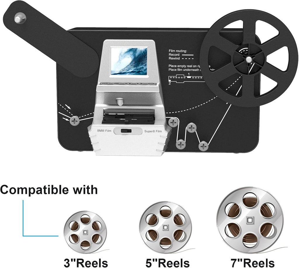 8mm Super 8 Film Scanner Converter with 2.4 LCD E61461