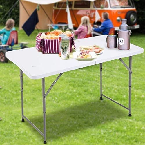 White Plastic 6ft Folding Table D622197