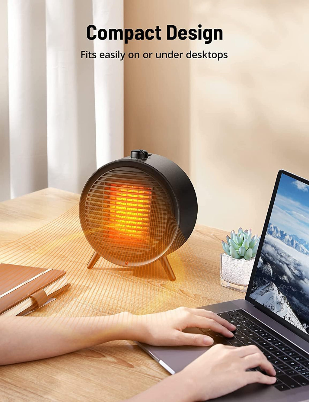 1500W PTC Ceramic Space Heater with Thermostat Y96709
