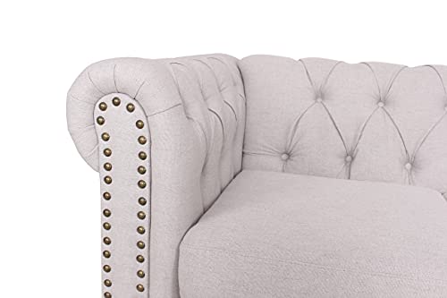 Modern Fabric Tufted Sofa H451