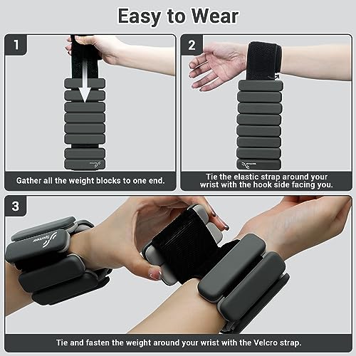 1 Pair Adjustable Silicone Wrist Bangles Z1753