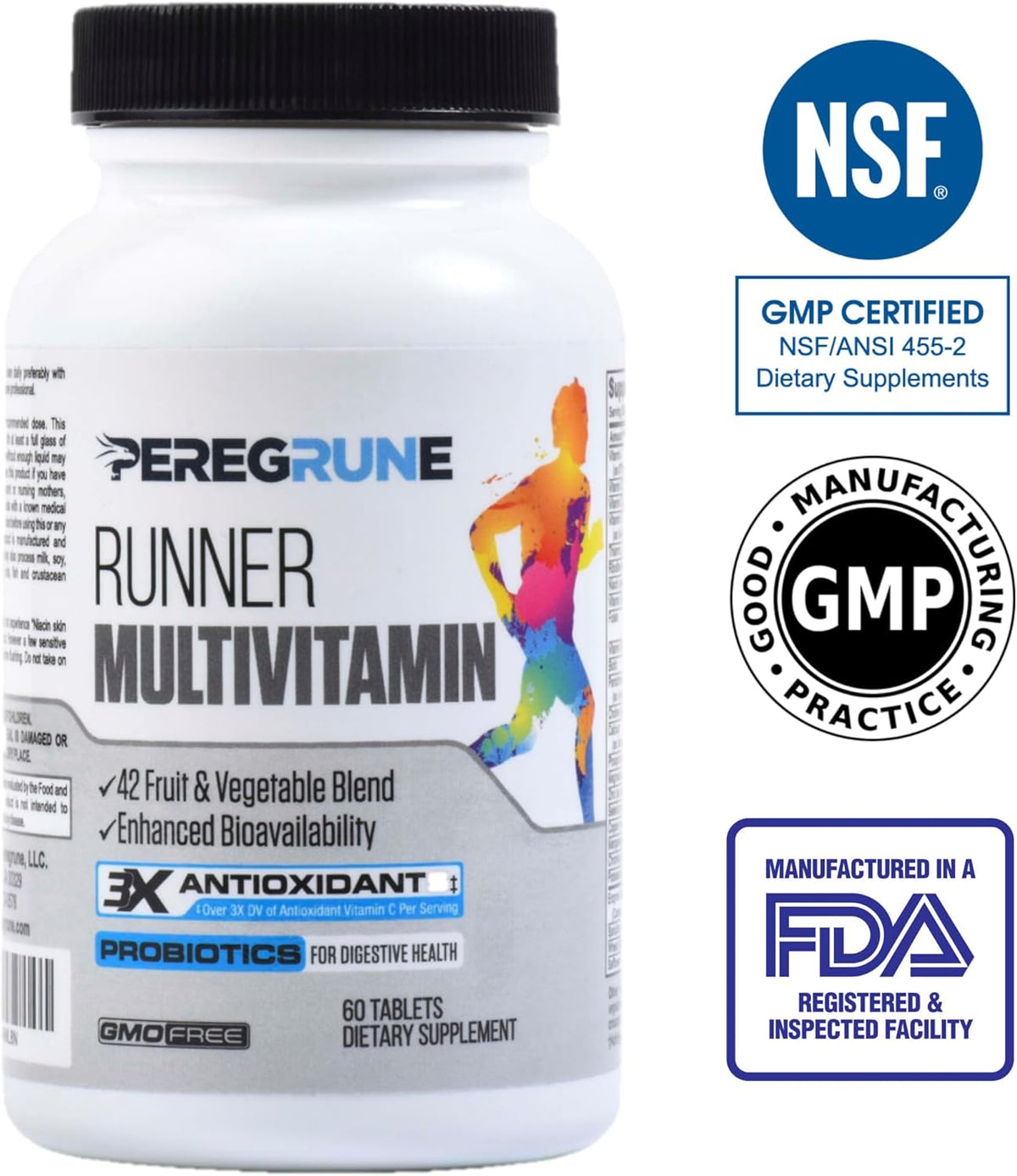 Runner Multivitamin with Antioxidants, B Complex, Probiotics U130612