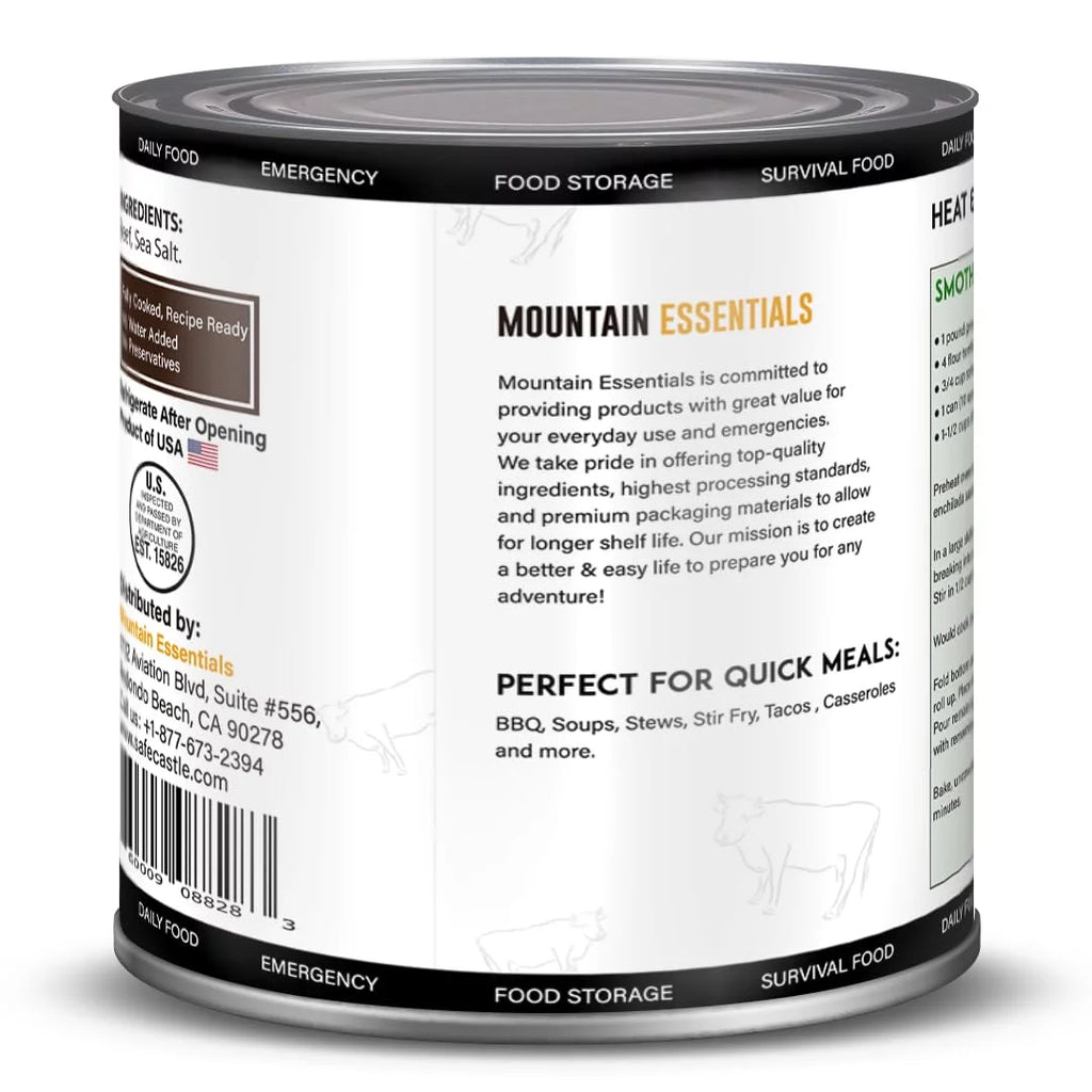 6 Cans Pack Canned Ground Beef 28 Ounce Cans Fully Cooked L37989