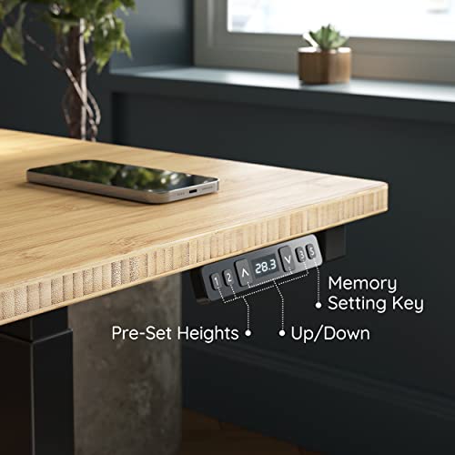 Triple Motor L Shaped Electric Standing Desk Frame, Black (Frame Only) A13728