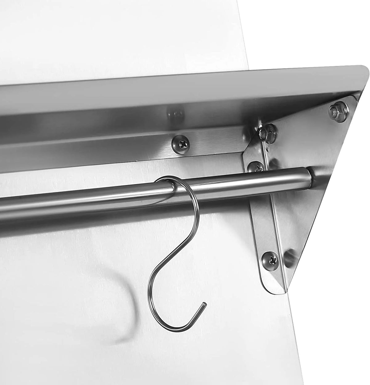 Stainless Steel Backsplash with Shelf (36x 29.5 Inch) B557916