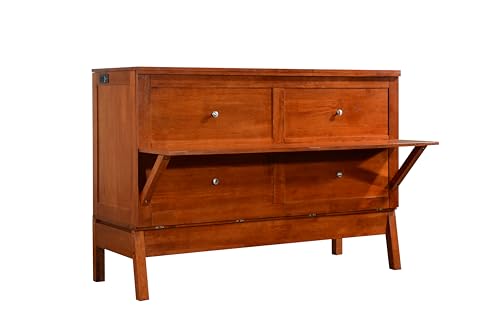 Queen Size Murphy Cabinet Chest Desk Bed with Drawers X73499
