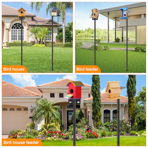 2 Pack 80 Inch Adjustable Bird Feeder Pole N173689