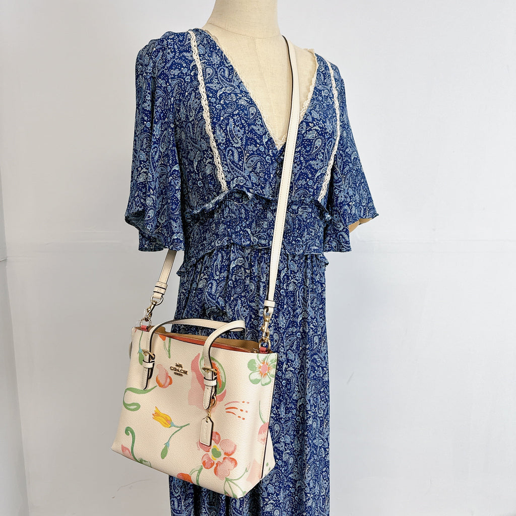 Chalk Multi Floral Print Tote N62850
