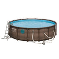 16ft x 48in Power Steel Swim Vista Pool Set R6518