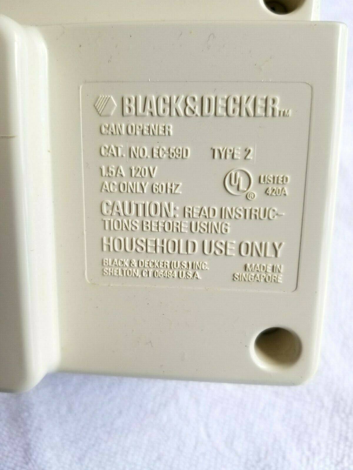 Under Cabinet Electric Can Opener T6116