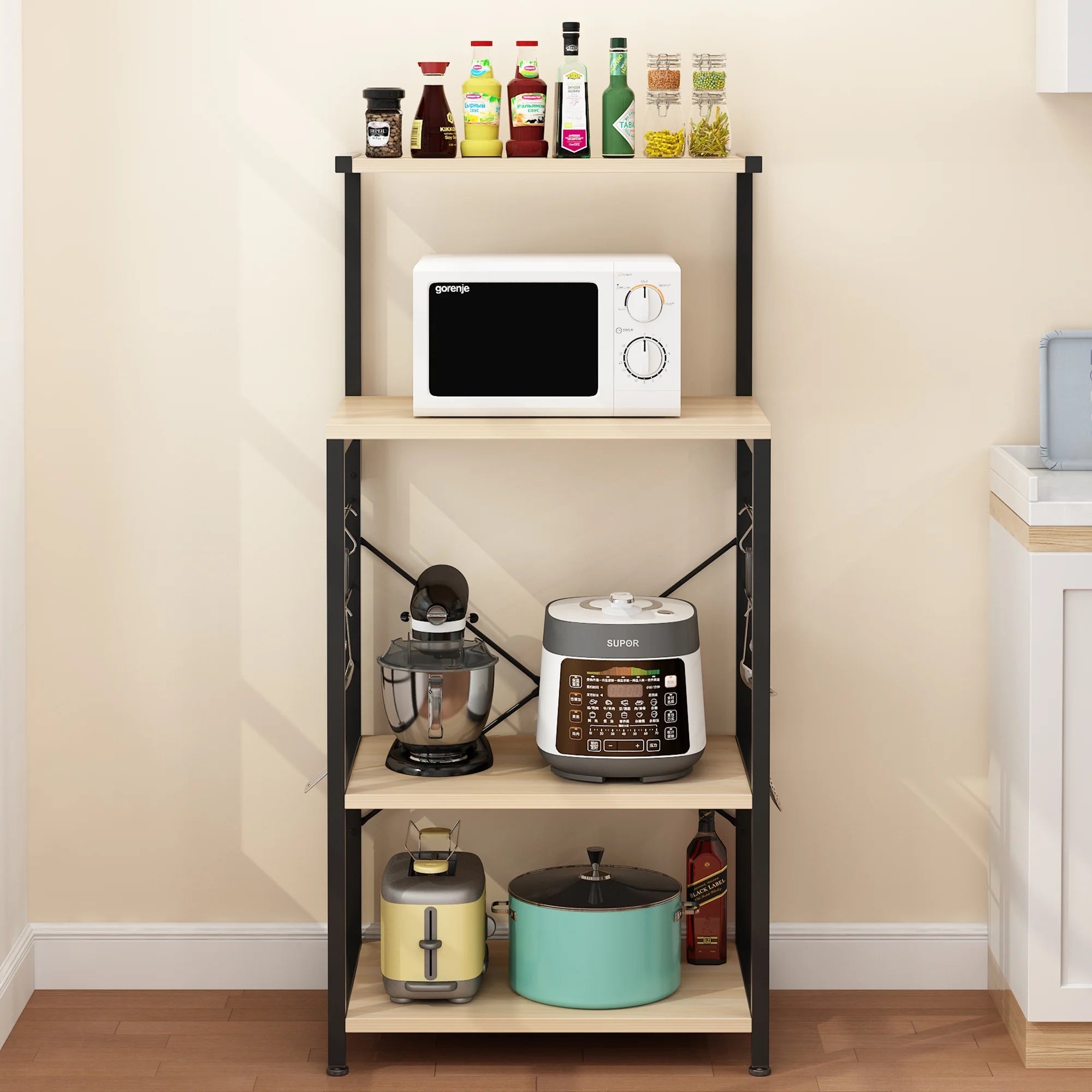 Microwave Oven Stand Storage Organizer F1903