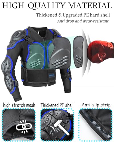 Kids Motorcycle Jacket Armor Suit B8953