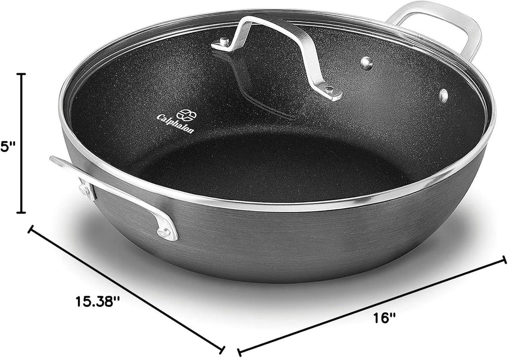 12-Inch Grey Nonstick All Purpose Pan with Cover K802