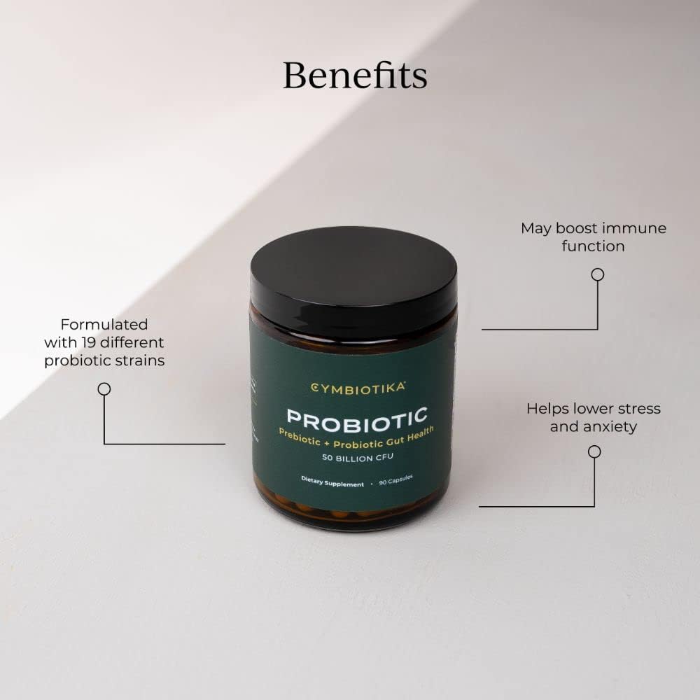 Probiotic Prebiotic Supplement, 50 Billion CFU, 90 Capsules Z9523