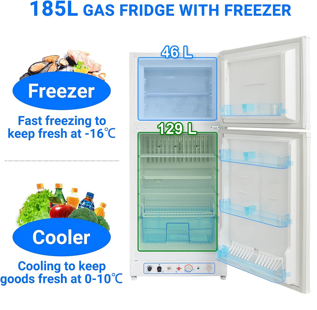 6.5 Cu ft Propane Refrigerator Gas Fridge Q815956