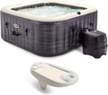 83x28" Inflatable Square Hot Tub Spa with LED Light Strip B16754