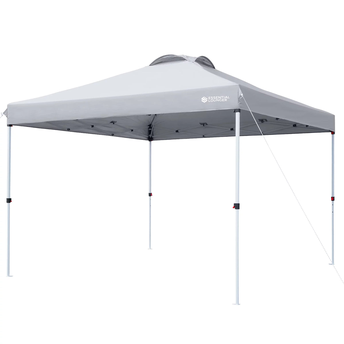 Grey 10x10ft Pop Up Outdoor Canopy Tent with Wheeled Carrying Bag I313004
