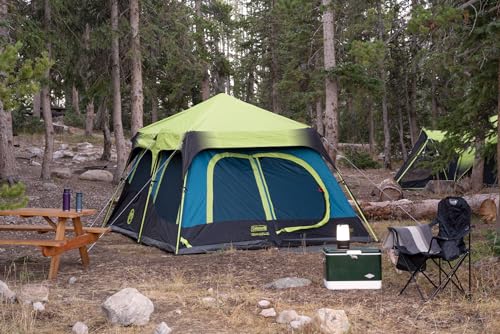 Coleman Camping Tent with Instant Setup, 4/6/8/10 Person Weatherproof Tent with Double-Thick Fabric and Carry Bag A85567
