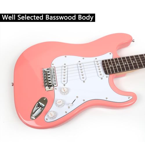 Pink Electric Guitar with Gig Bag U43108