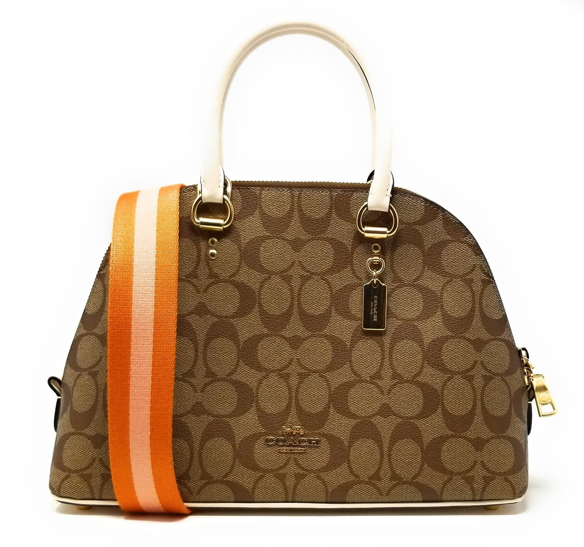 Signature Canvas Satchel O876