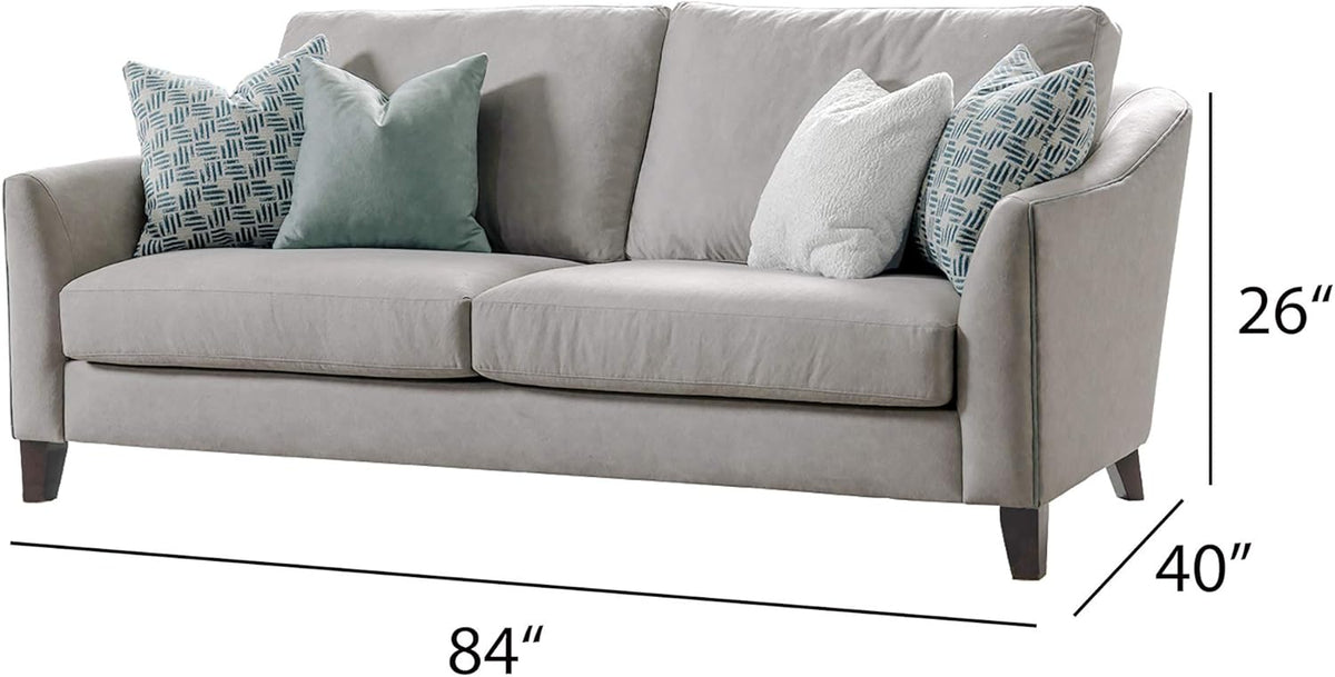 Grey Curved Arm Sofa M1891