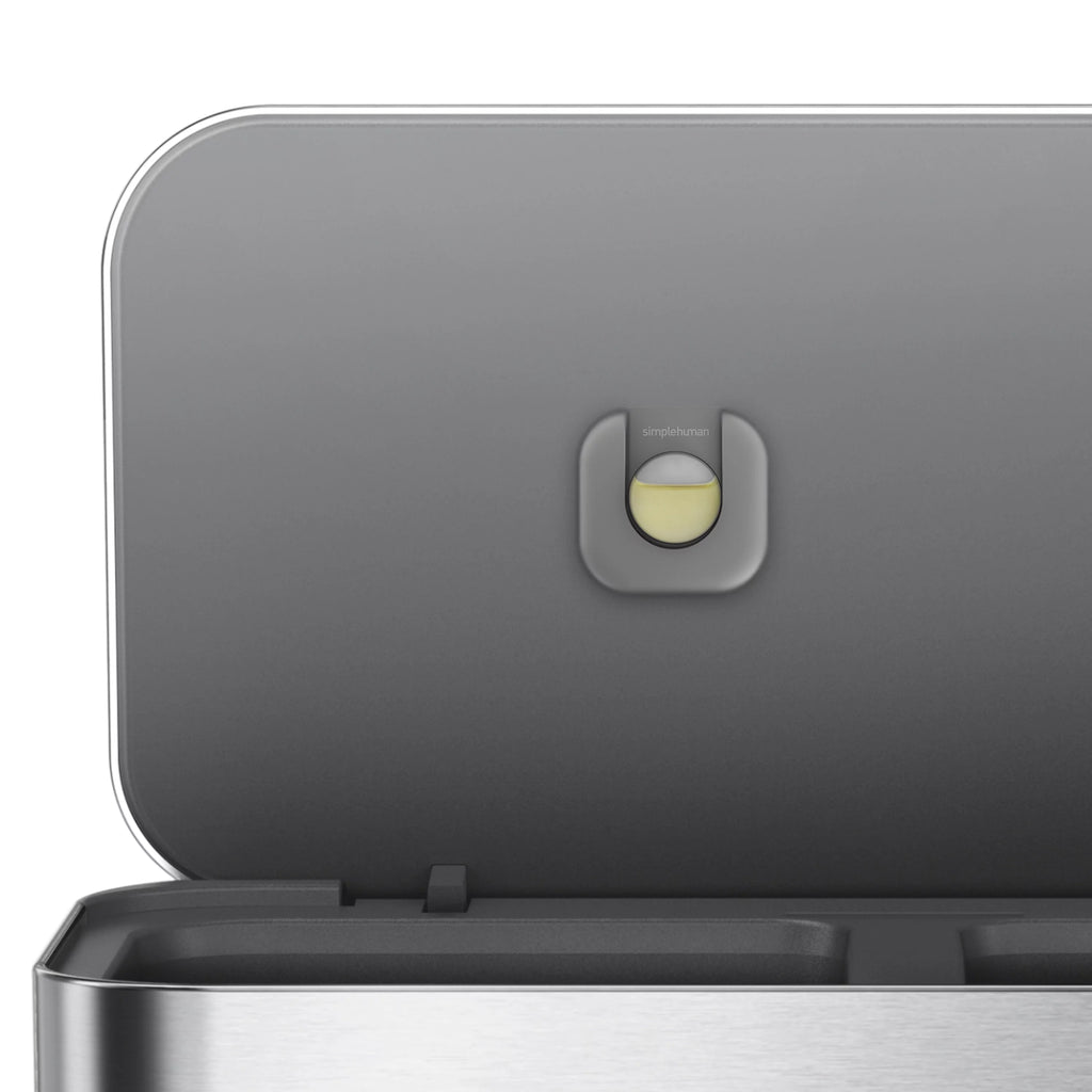 58 Liter Stainless Steel Dual Compartment Step Trash Can J4150