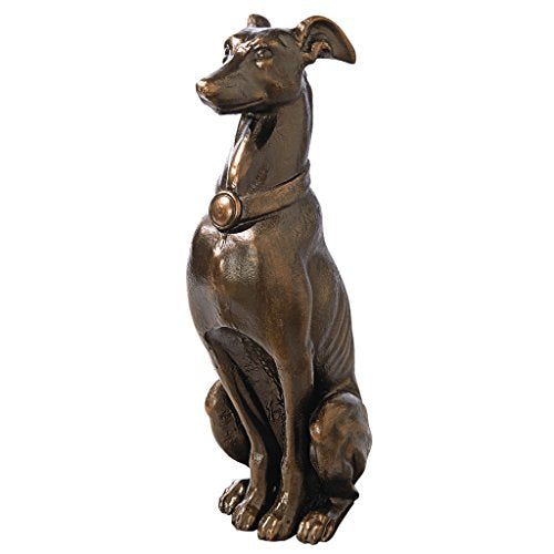 19 Inch Two Tone Stone Dog Statue A1248