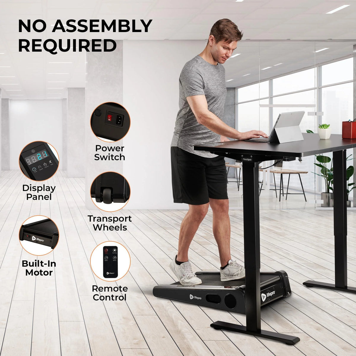 Portable Walking Pad Treadmill Y956