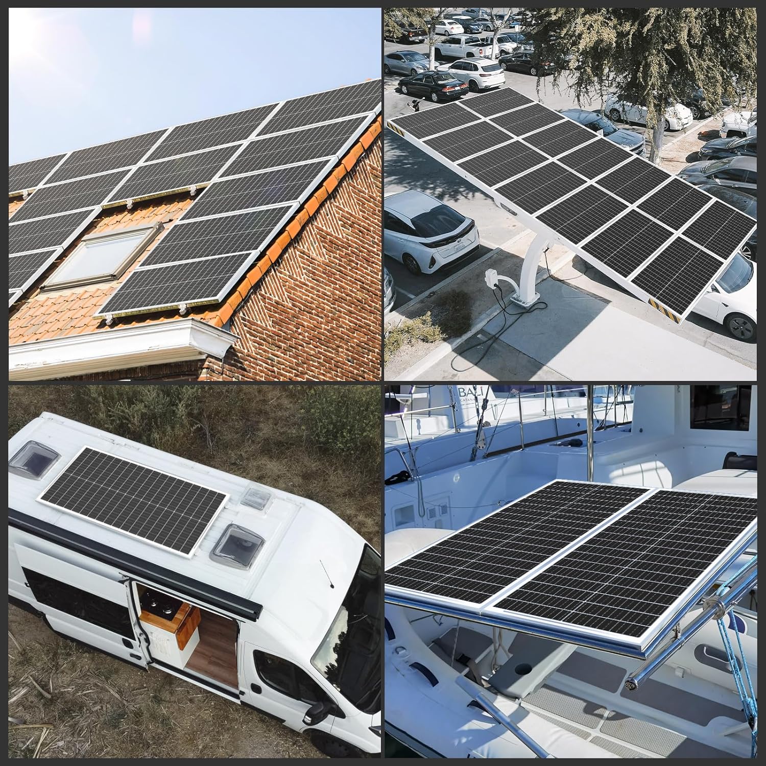 100 Watt 12 BB Monocrystalline Solar Panel 2 Pack F68779