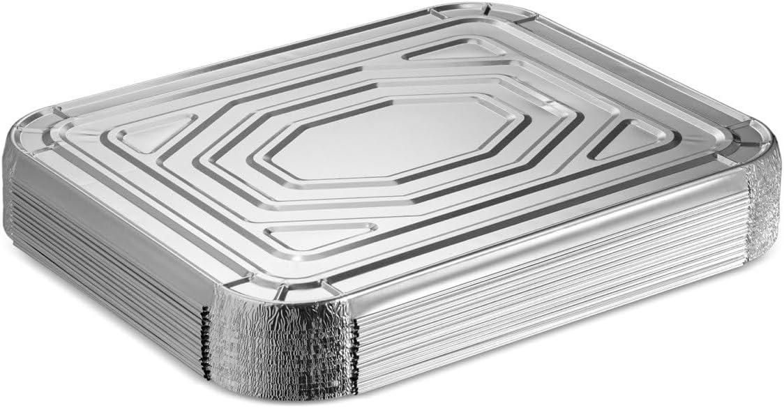 25 Pack 9x13 Aluminum Baking Pans with Lids M85875