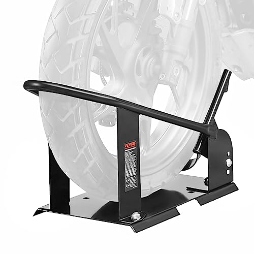 Heavy-Duty Steel Motorcycle Wheel Chock with 3 Adjustable Holes Y37143