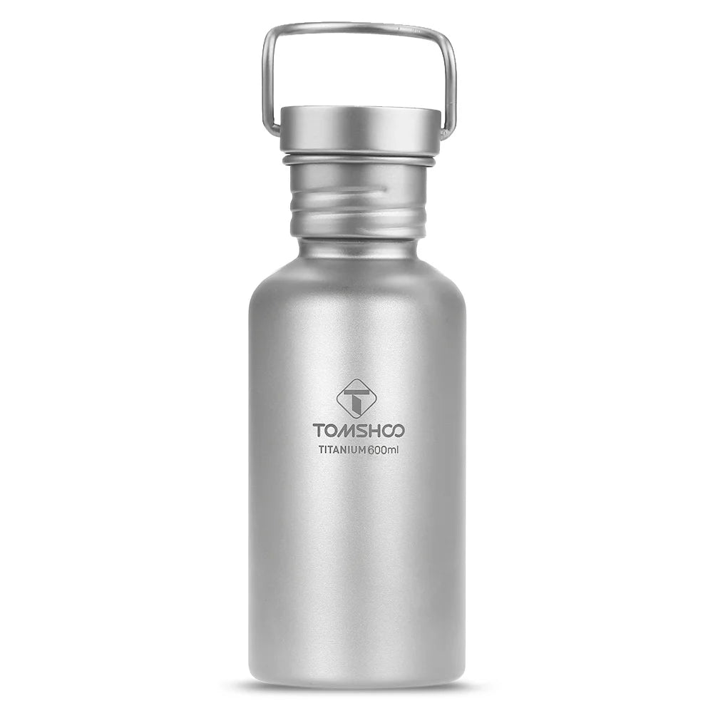600ml Full Titanium Water Bottle with Extra Lid Ultralight P617968
