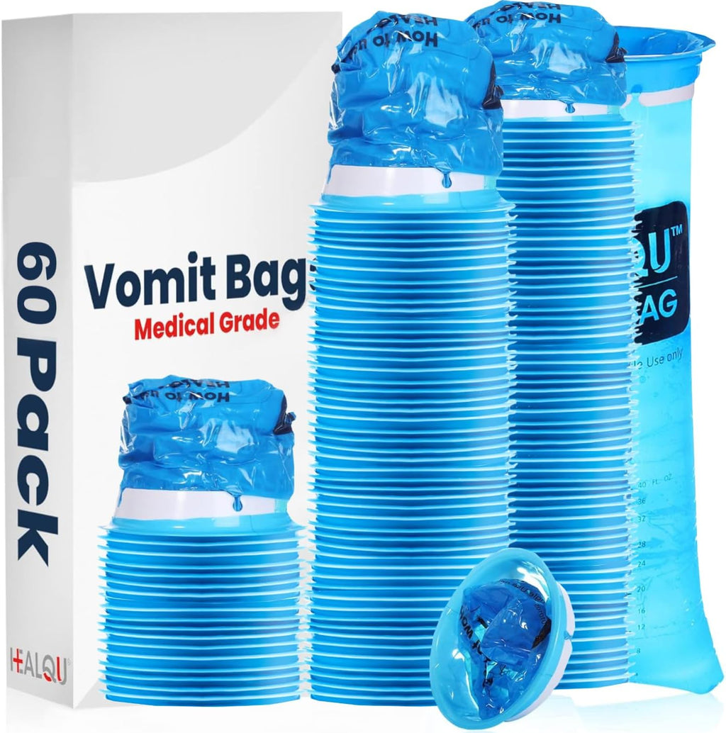 60 Pack 1000ml Disposable Medical Grade Vomit Bags R805092