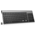 Grey Wireless Compact Full Size Keyboard X733640