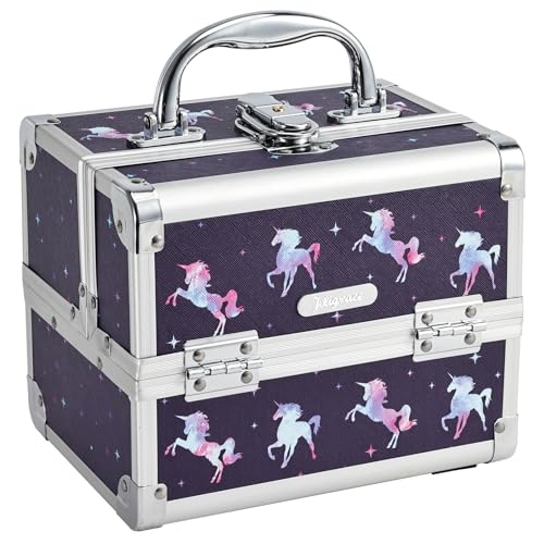 Unicorn Makeup Case with Trays & Mirror O7915