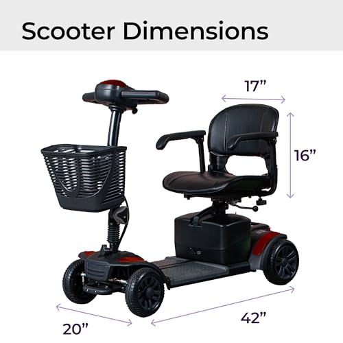 Compact Travel Power Scooter, 4 Wheel T535936