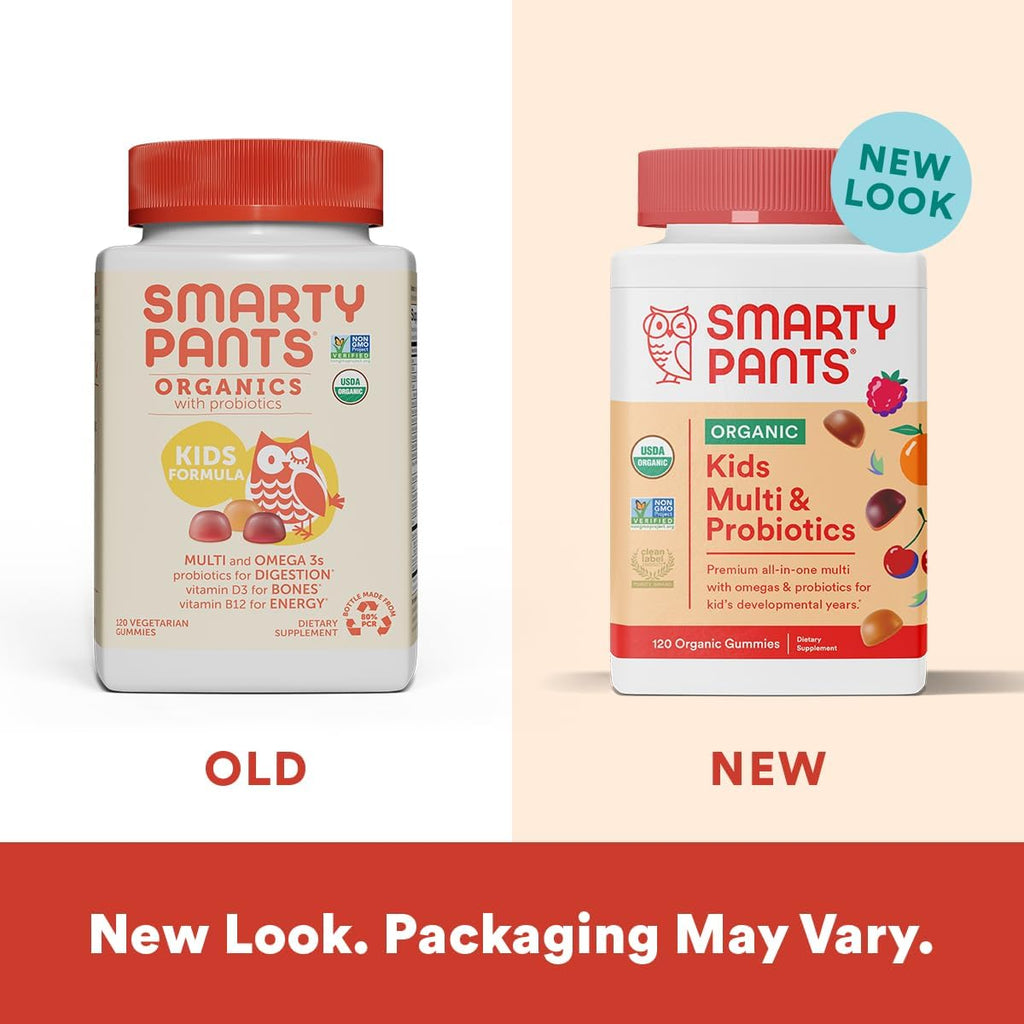 Organic Kids Multivitamin Gummies with Probiotics, Omega 3, Vitamin D3, C, B12 & Women's Multivitamin Gummies with Omega 3 Fish Oil, Methylfolate, CoQ10 F994303